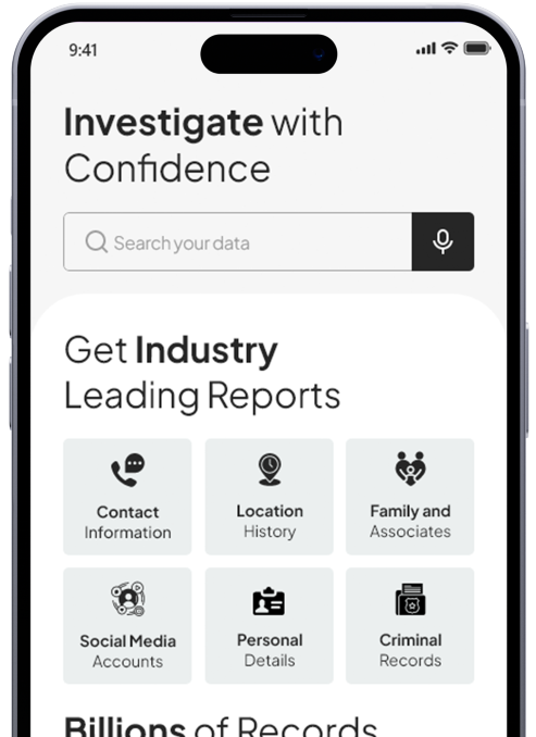 My Virtual PI search results shown on a mobile device